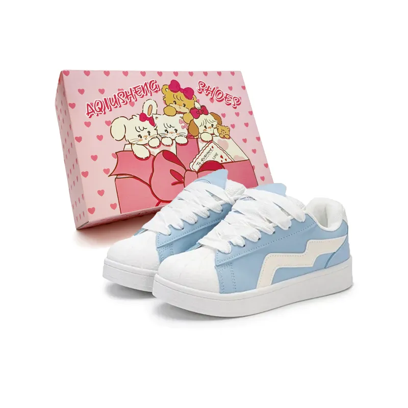 AQIUSHENG Cool Trendy, Fashion Versatile Low Top Skateboard Shoes Women's Box Included-18