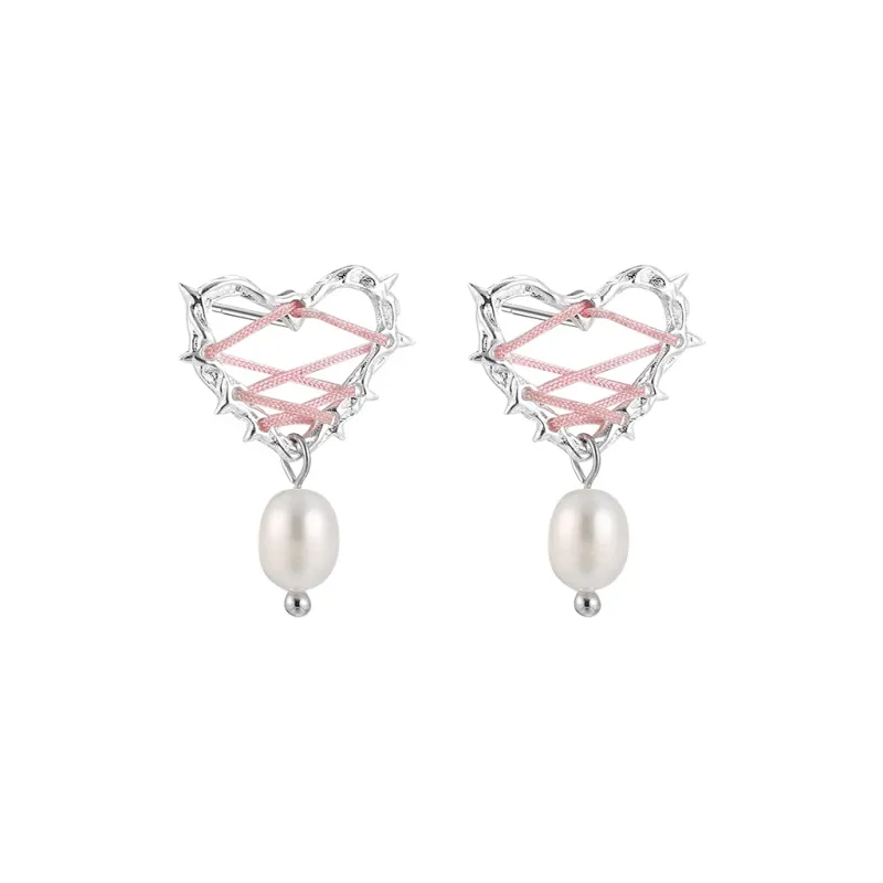 EAR PARTNER 925 Sterling Silver Stud Earrings Women's-0
