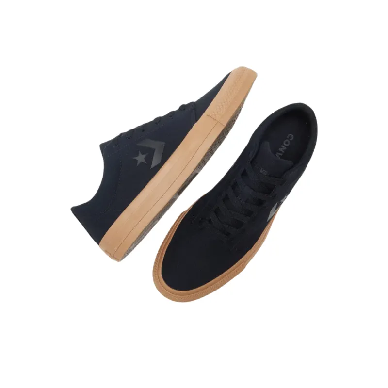 Converse Anti Slip Wear Resistant Low Top Skateboard Shoes Unisex Black-2