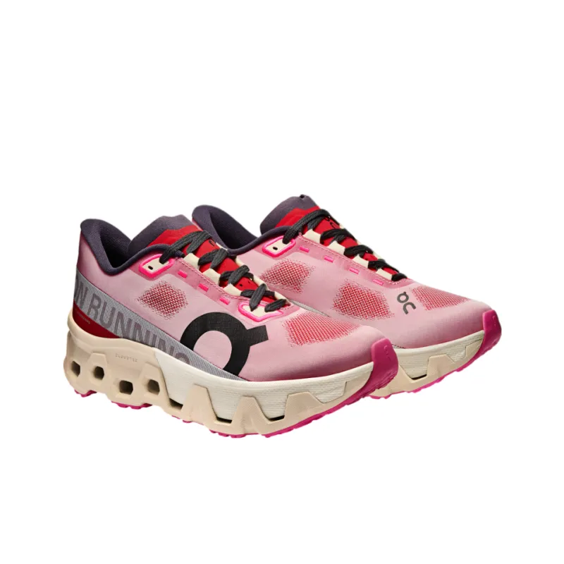 On Women's CloudmOnster Hyper 'Pink Red Cream' Women's-1