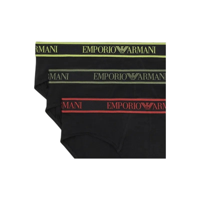EMPORIO ARMANI Three pack Of Briefs With Core Logo Waistband-3