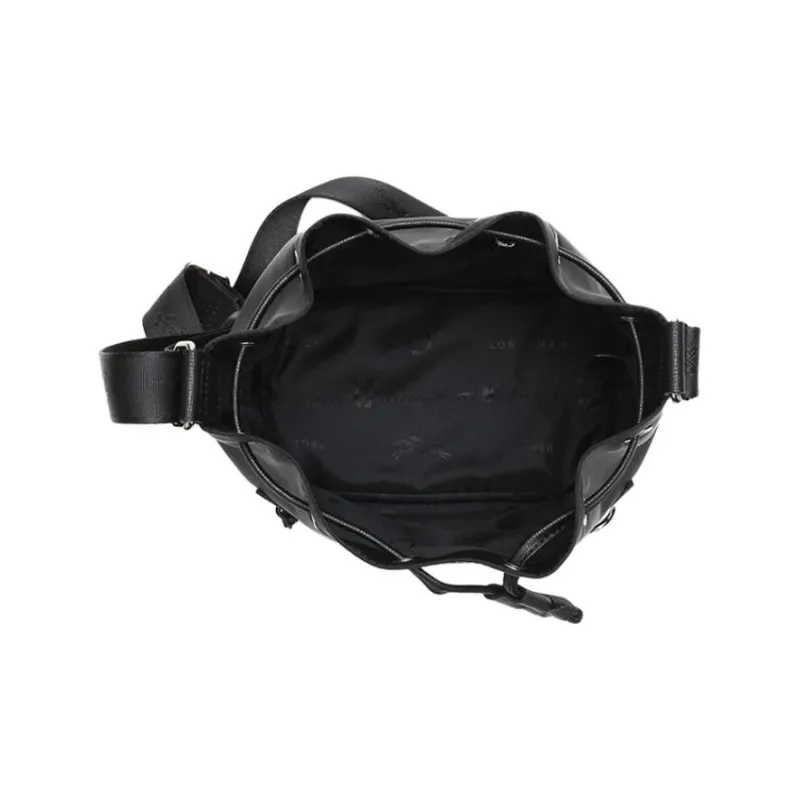 LONGCHAMP Le Pliage Fabric Shoulder Bag Crossbody Bag Small Size Women's Black-3