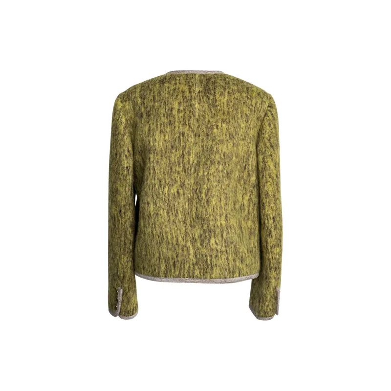 ROEYSHOUSE Jackets Coats Women's Green Coffee-1