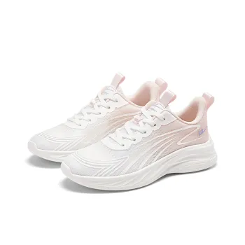 Warrior Cushioning Lightweight Breathable Quick Dry Low Top Running Shoes Women's Pink White