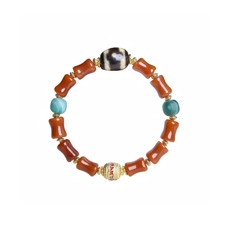 Fengyun Pavilion Agate Jade Bracelets Unisex-0