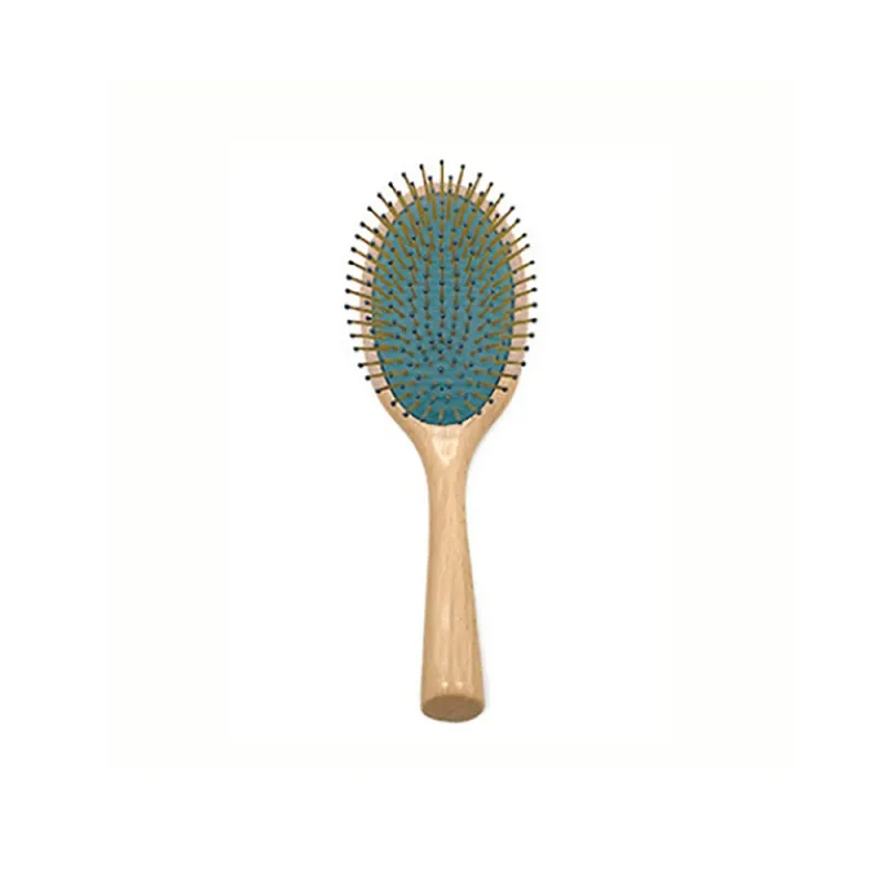 XIBI High End Air Cushion Comb Oval Smooth Commute With Travel Bag Beech Wood Massage Head-2