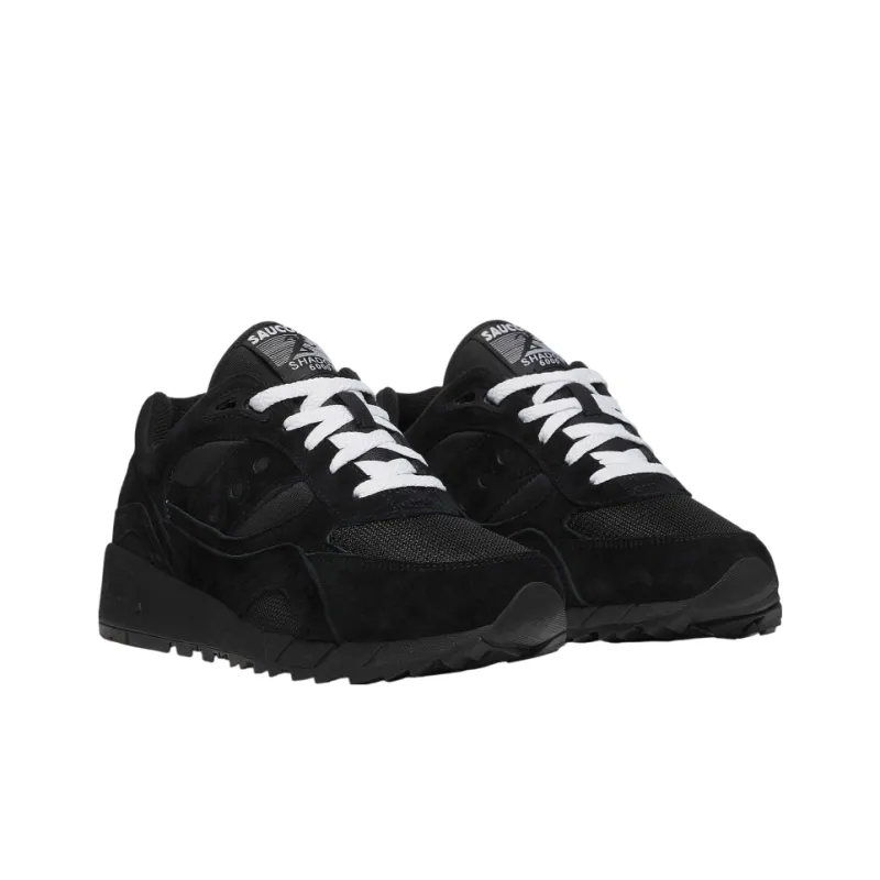 Saucony Shadow 6000 Black White Tongue Logo-1