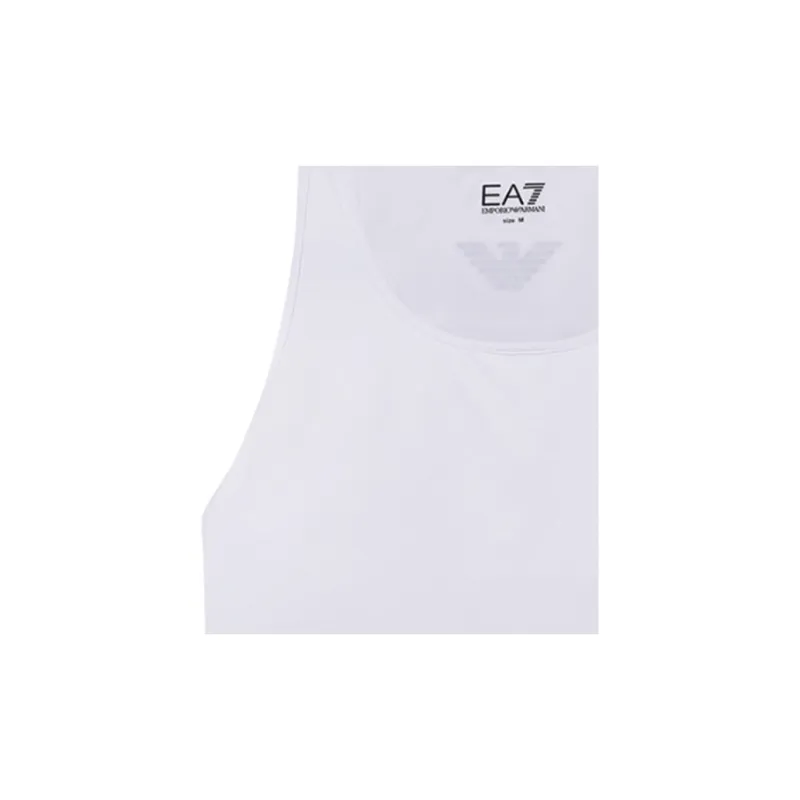 EMPORIO ARMANI Logo Printed Square Neck Sports Bra-6