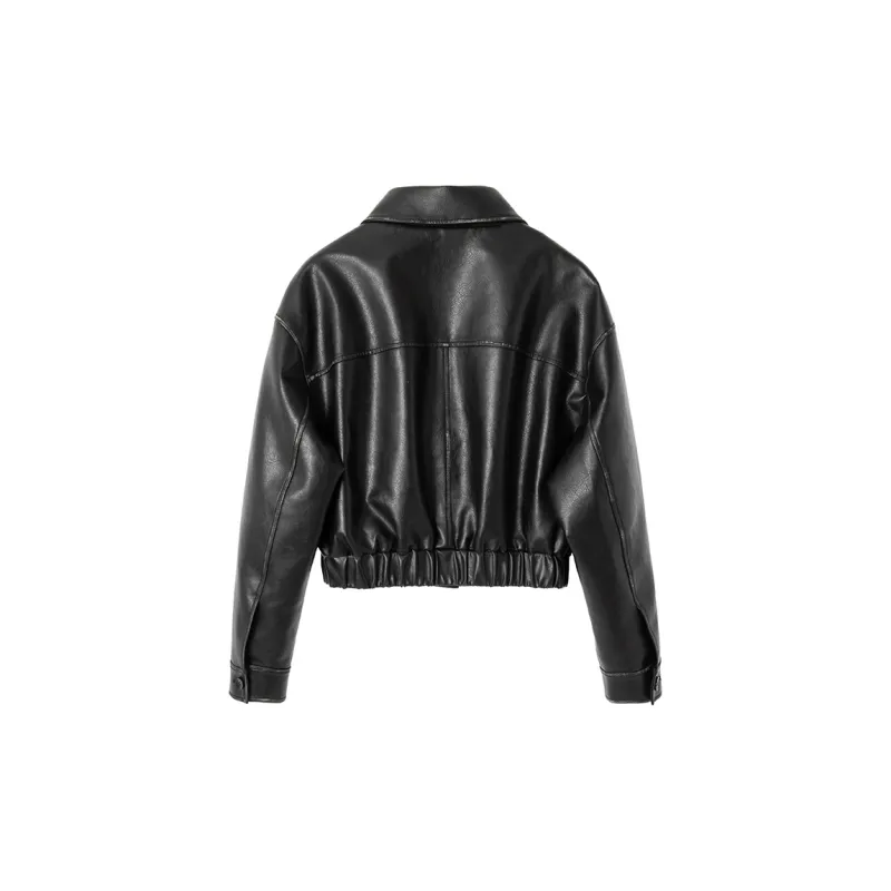 EKOOL Leather Jacket Women's Black-1