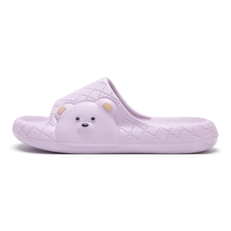 Soft Soft And Cute Round Tip Bear Slippers Summer Home Squashy And Bouncy Feeling Slippers-14