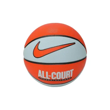 Nike Artificial Leather Basketball Orange Gray Size 7 Training Unisex