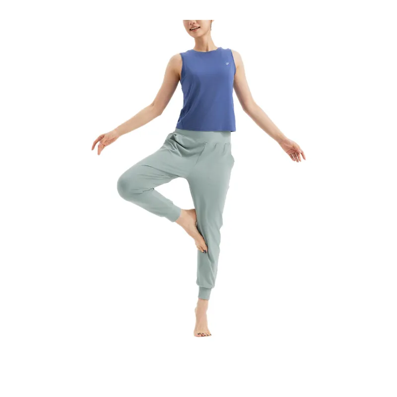 DECATHLON Athletic Trousers Women's Green Jade Color-4