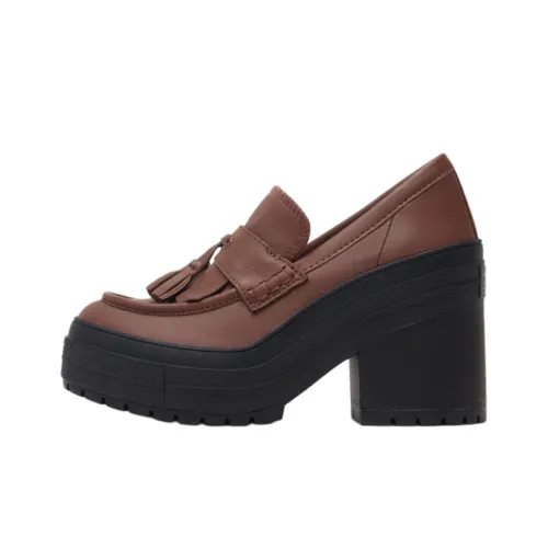 Chuck 70 De Luxe Women's Converse Heel Loafer Platform Low 'Dark Roast' Women's