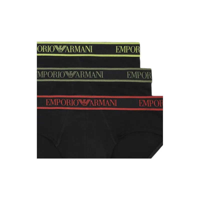 EMPORIO ARMANI Three pack Of Briefs With Core Logo Waistband-4