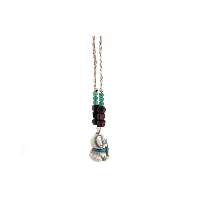 Mountains And Jade Seas Sandalwood Necklaces Unisex-1