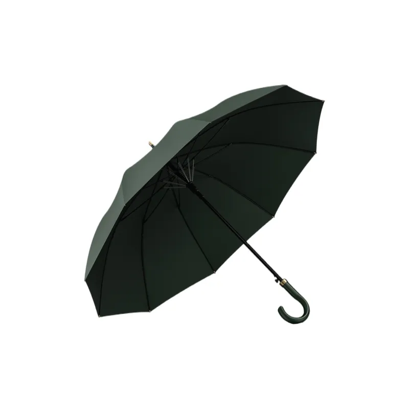 NingYi High End Curved Handle Umbrella Golf Umbrella Business Double Umbrella Straight Pole Umbrella-2