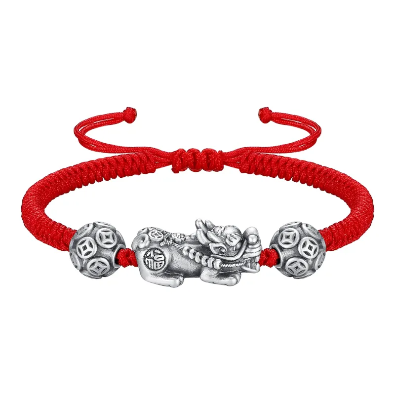 Inker Good Stone 999 Fine Silver Bracelets Unisex-4
