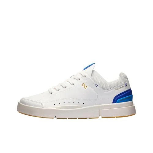 Roger Federer x On The Roger Centre Court Anti Slip Wear Resistant Low Top Tennis Shoes Men
s White Blue
