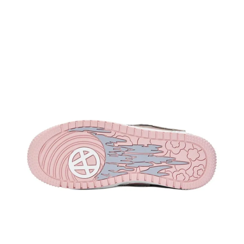 Acupuncture LOLA SNEAK Low-Top Skateboard Shoes Women's White Pink-4
