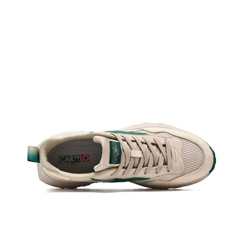 CARTELO Cushioning Height Increase Low Top Casual Shoes Men's-7