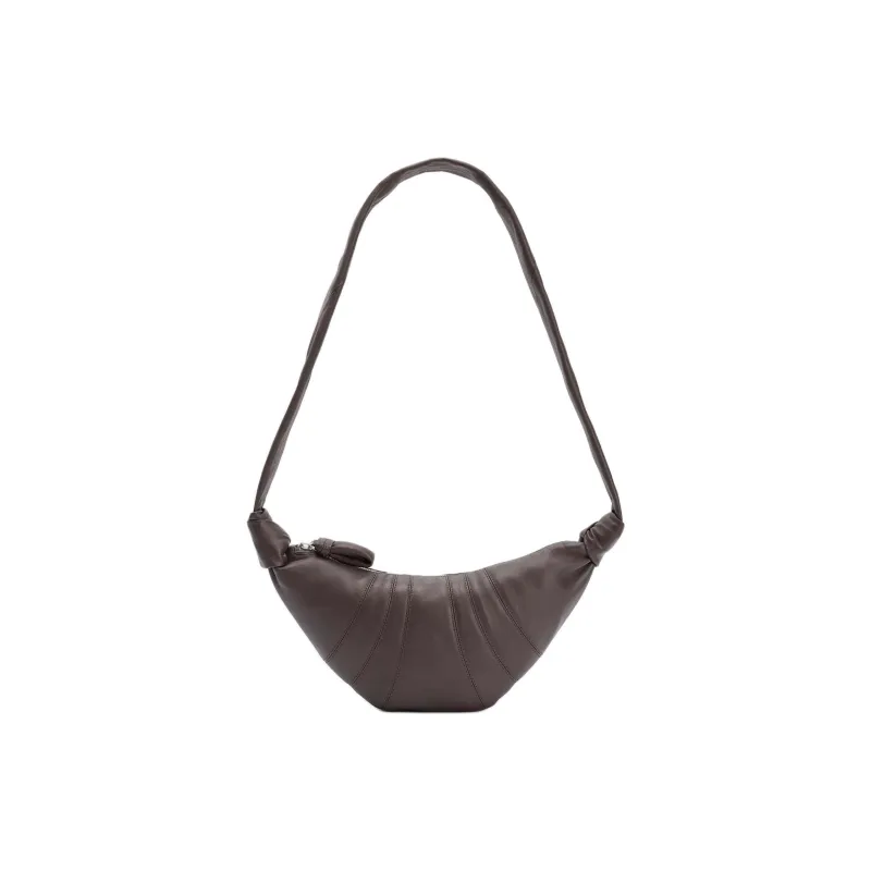Lemaire Cow Leather Croissant Bag Shoulder Bag Small Size Women's Brown-0