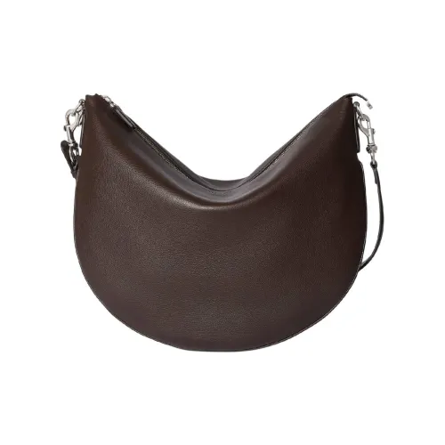 GUCCI Grain Leather Shoulder Bag Large Size Men's Dark Brown