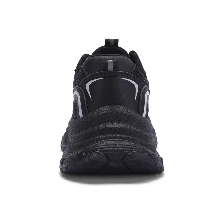 WARRIOR Chunky Sneakers Women's Low Top Black-3