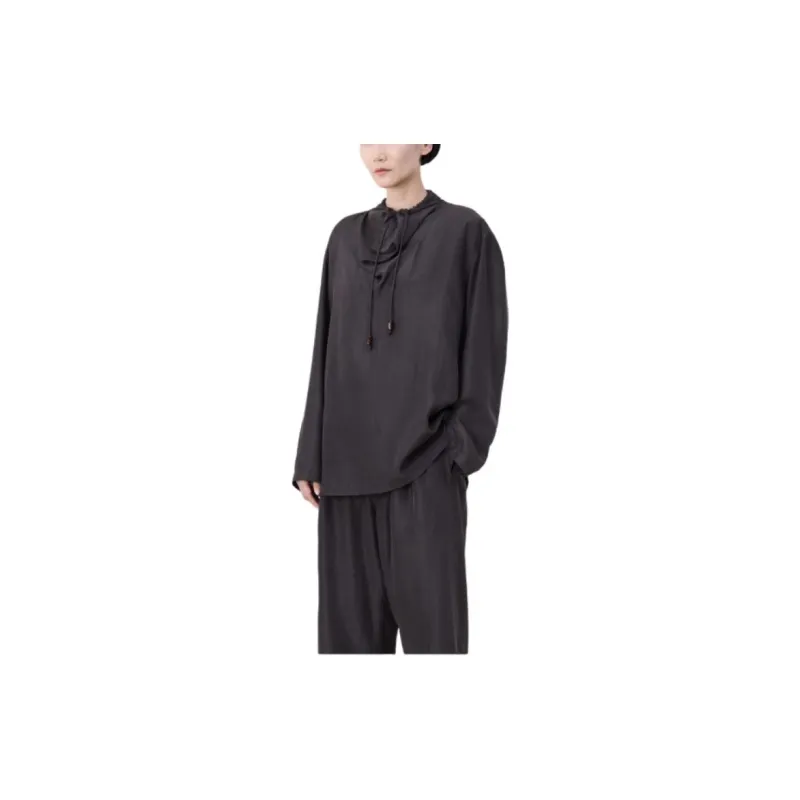 Lemaire Long Sleeved Drawstring Blouse-3