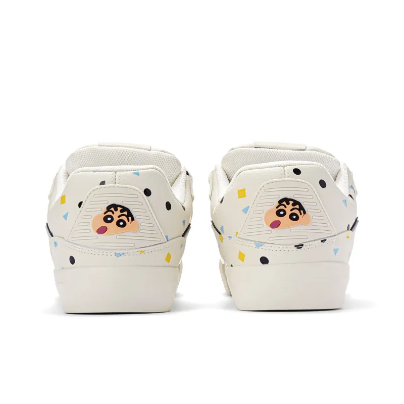 Crayon Shinchan x MINISO Low-Top Skateboard Shoes Unisex Beige Apricot-6