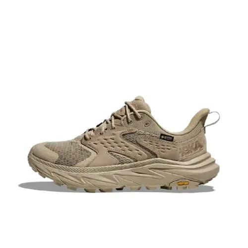 HOKA ONE ONE Anacapa 2 Anti-Slip Wear-Resistant Low-Top Trekking Shoes Women's Khaki