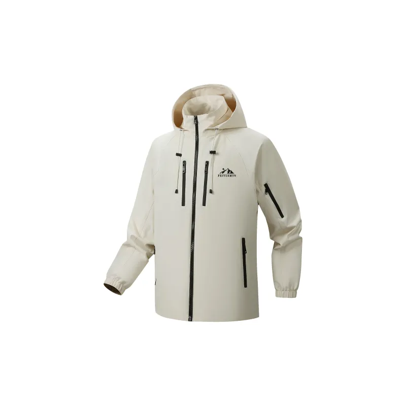 Feiyue Water-Resistant Windproof Warm Water-Repellent Windbreaker Jacket Unisex-12