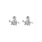 Sparkling Rhinestone Arrow through Heart Stud Earrings, 1 Pair, Eh-1730.ebB