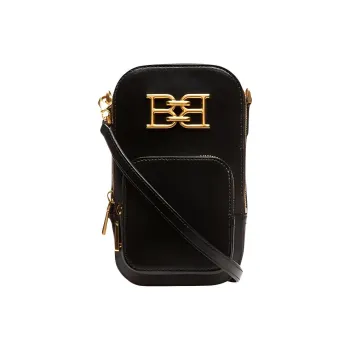 BALLY Leather Shoulder Bag, Crossbody Bag Small Size Women's Black