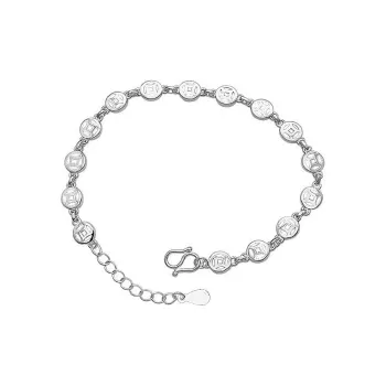 Old Qingyun Silver Building 999 Fine Silver Bracelets Women's