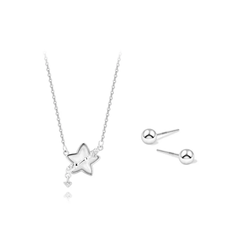KUMET Zircon Necklaces Women's Couple Bestie Same Style-4