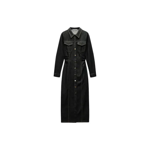 ZARA Long Sleeved Dresses Women's Black