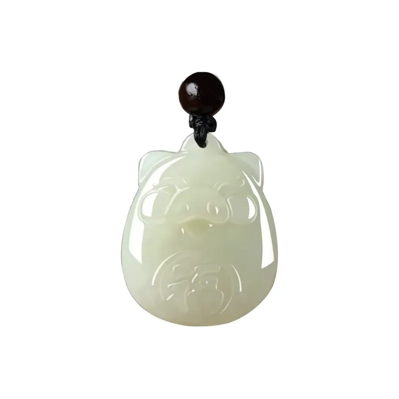 KUNYUYAO Hetian Jade Pendants White Jade Unisex-50