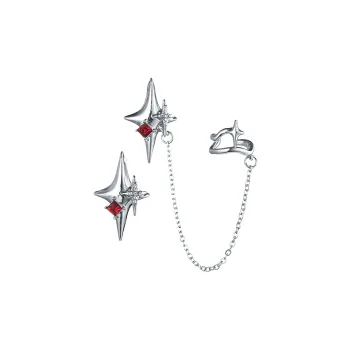 MISS XIA JWY 925 Sterling Silver Stud Earrings Unisex
