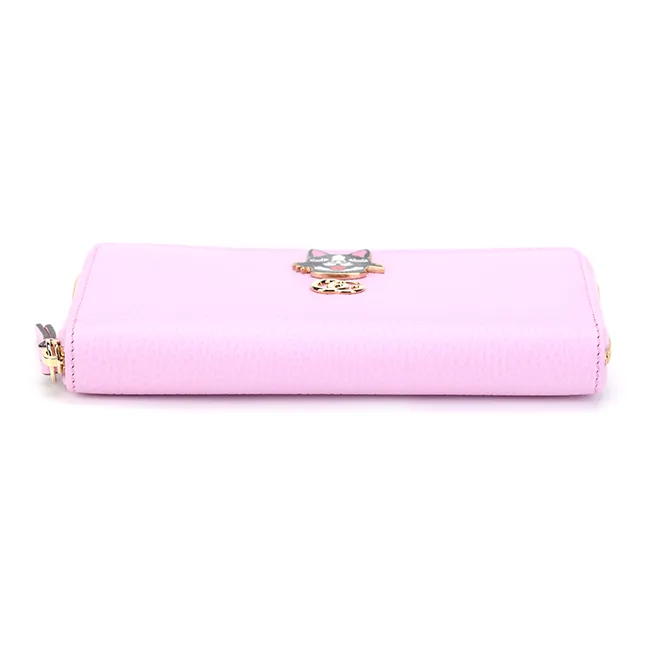 GUCCI Leather Wallet Women's Pink Purple-3