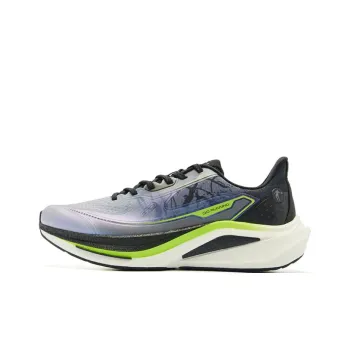QIAODAN Boundaryless 7.0 Cushioned Slip Resistant Rebound Low Top Casual Sprint Running Shoes Men's Gray Black