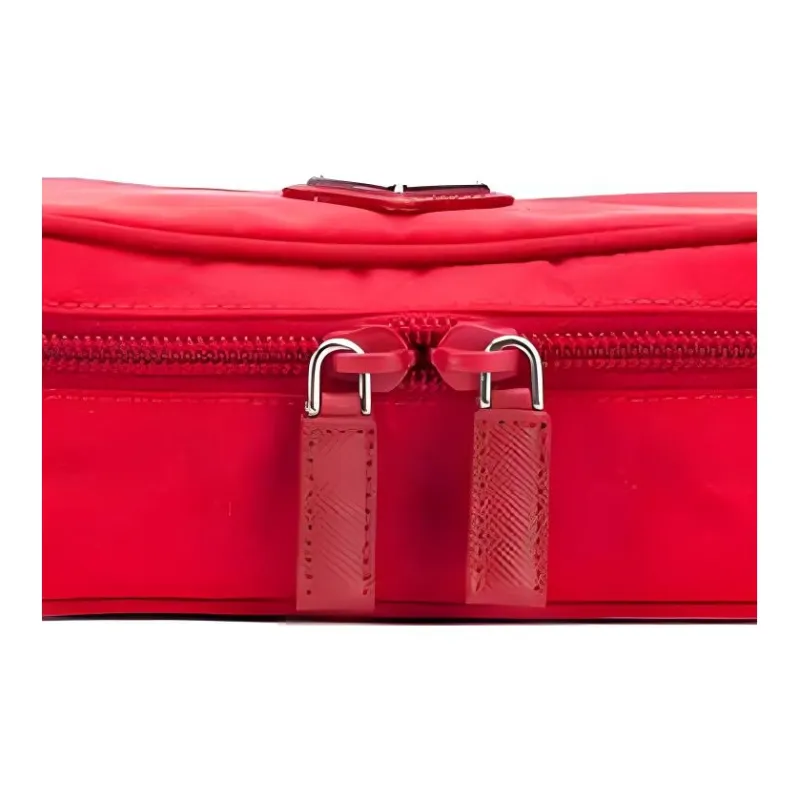 PRADA Nylon Fabric Wallet Women's Red-2