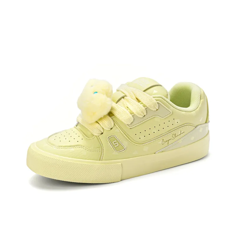 Crayon Shinchan x MINISO Low-Top Skateboard Shoes Unisex Beige Apricot-9