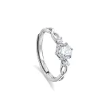 Heartbeat Radiance Women's Ring-S999 Fine Silver