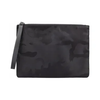 Valentino Nylon Clutch Unisex Black