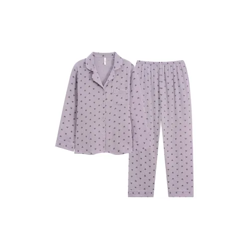XIAFENYAN Pajama Set Women's Purple