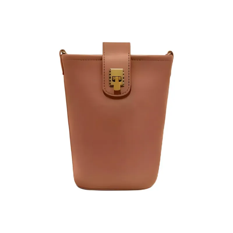 Harris Salome Cow Split Leather Cell Phone Pouch Small Size Women's Black/Brown/Coffee/White-3