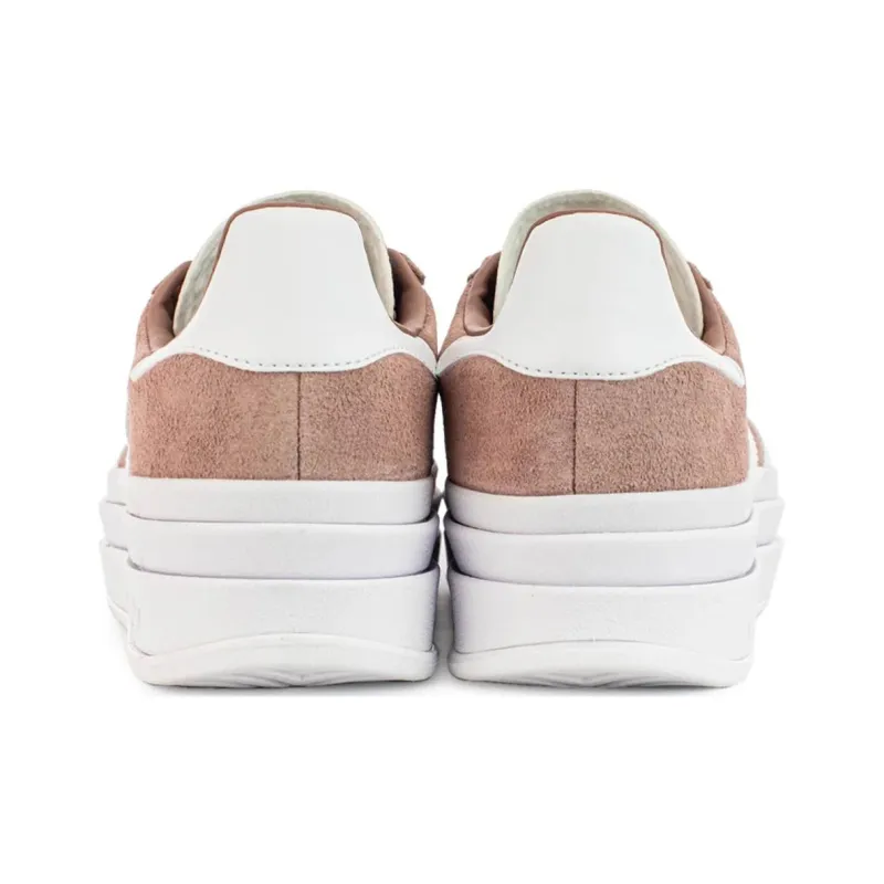 Adidas Originals GAZELLE BOLD Anti Slip Wear Resistant Low Top Skateboard Shoes Women's Pink-3