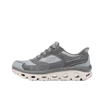 Skechers Glide Step Anti Slip Wear Resistant Low Top Casual Running Shoes Women's Gray