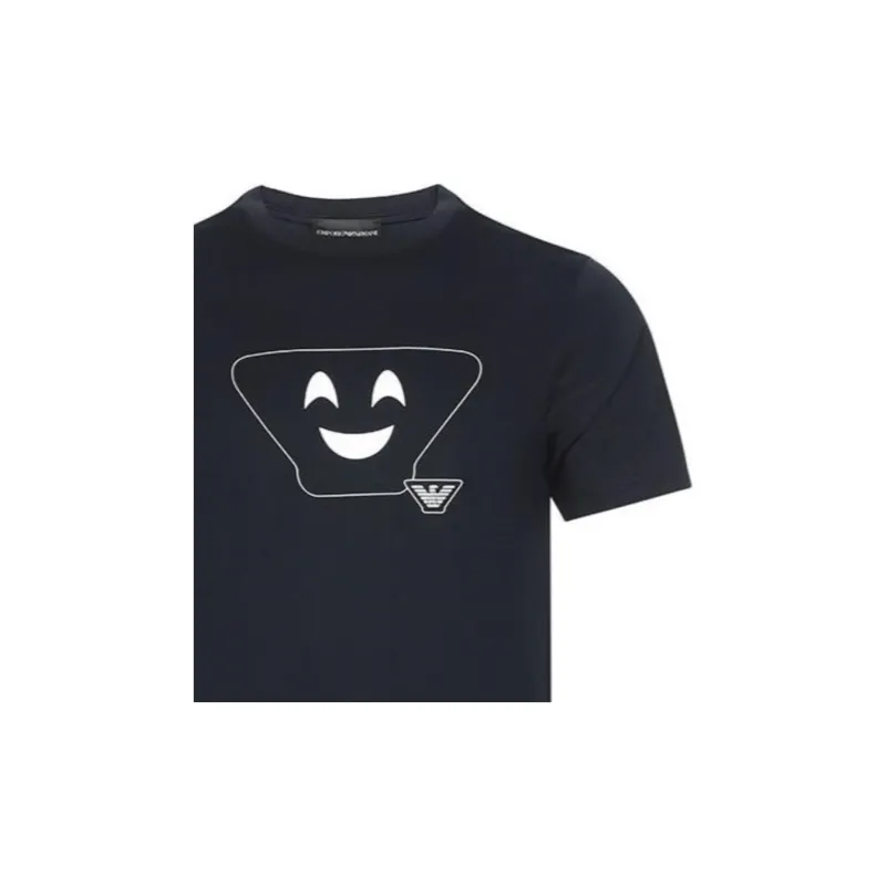 EMPORIO ARMANI T Shirts Men Dark Blue-3
