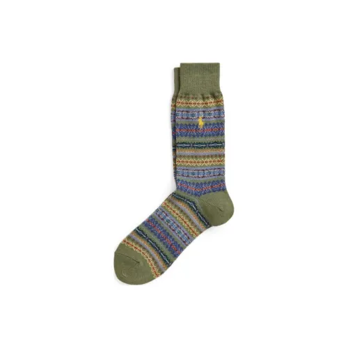 Polo Ralph Lauren FW24 Mid-Calf Socks Men's 1 Pack Loden Green